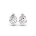Six-Prong Pear-Cut Diamond Stud Earrings – 3.00 CTW