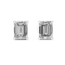Classic Emerald-Cut Diamond Stud Earrings – 2.50 CTW